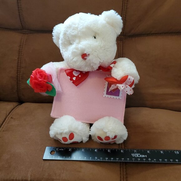 Avon 1998 Singing Animated Plush Bear Signed Sealed Delivered I'm Yours Works - Picture 3 of 8
